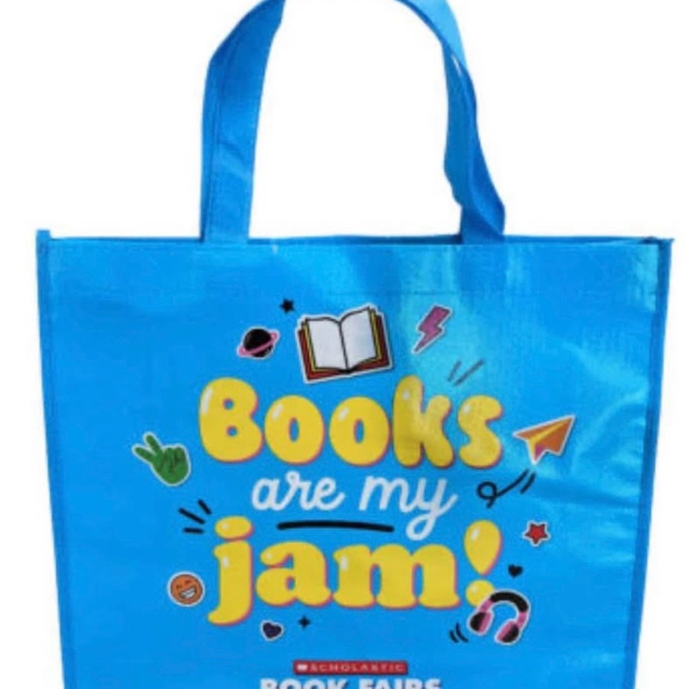 Scholastic Blue Books Are My Jam Reusable Tote Bag - New